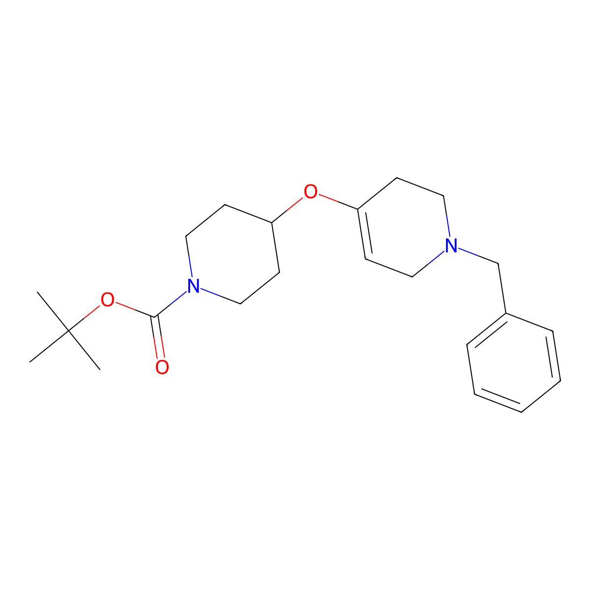 Tert-Butyl 4-((1-Benzyl-1,2,3,6-Tetrahydropyridin-4-Yl)Oxy)Piperidine-1-Carboxylate molecular structure, CAS 2204518-86-3