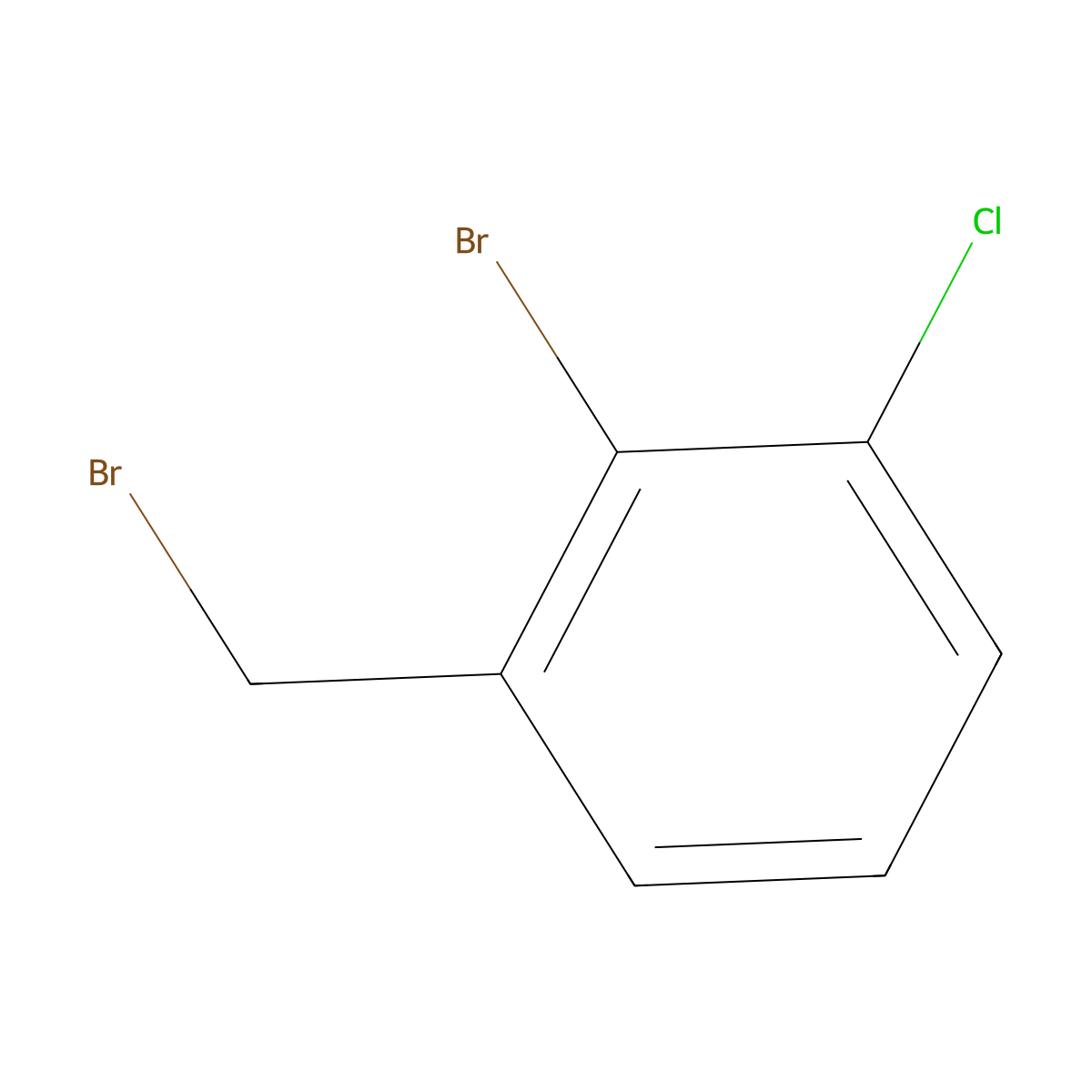 2-Bromo-1-(bromomethyl)-3-chlorobenzene molecular structure, CAS 220453-60-1
