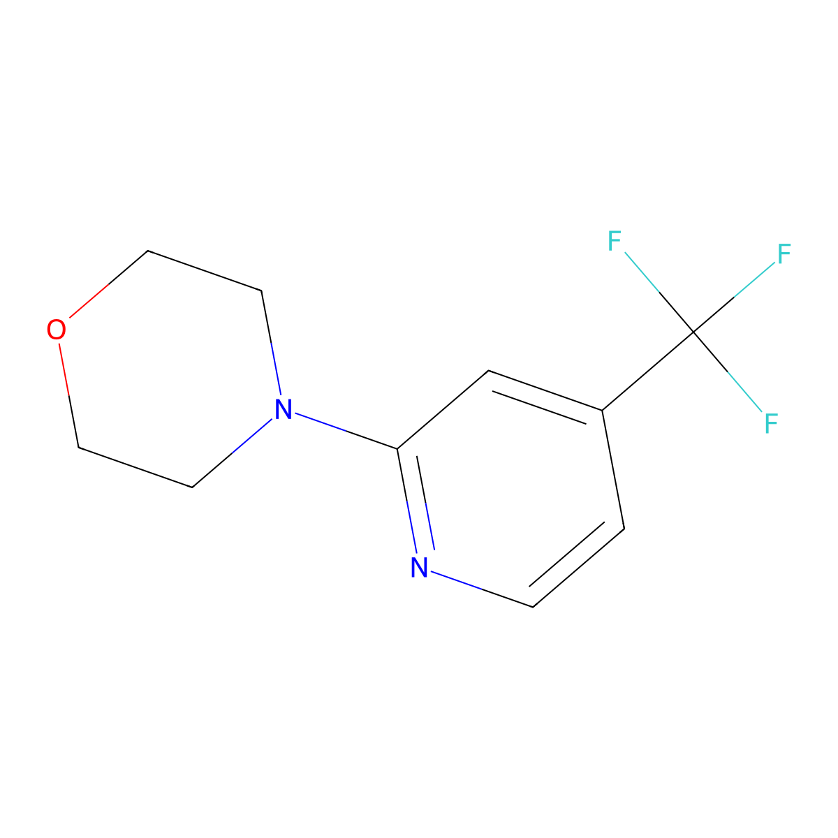 4-(4-(Trifluoromethyl)pyridin-2-yl)morpholine molecular structure, CAS 220459-55-2