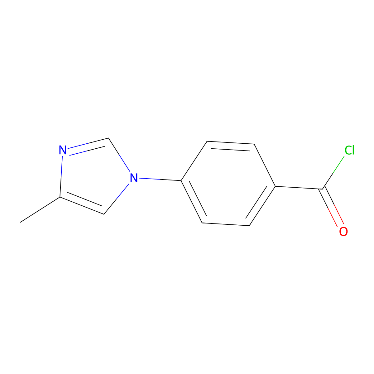 4-(4-Methylimidazol-1-yl)benzoyl chloride molecular structure, CAS 220461-87-0