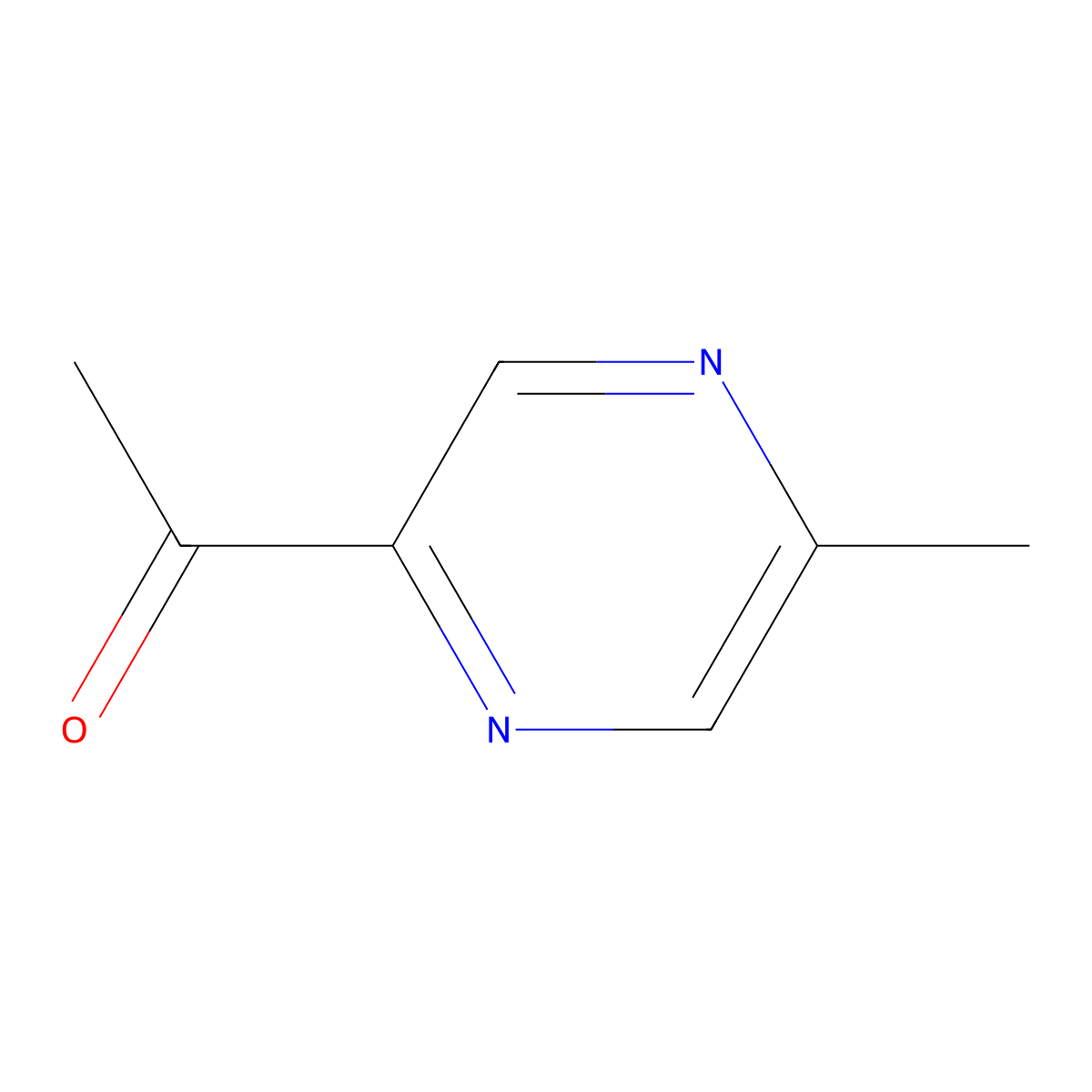 2-Acetyl-5-methylpyrazine molecular structure, CAS 22047-27-4