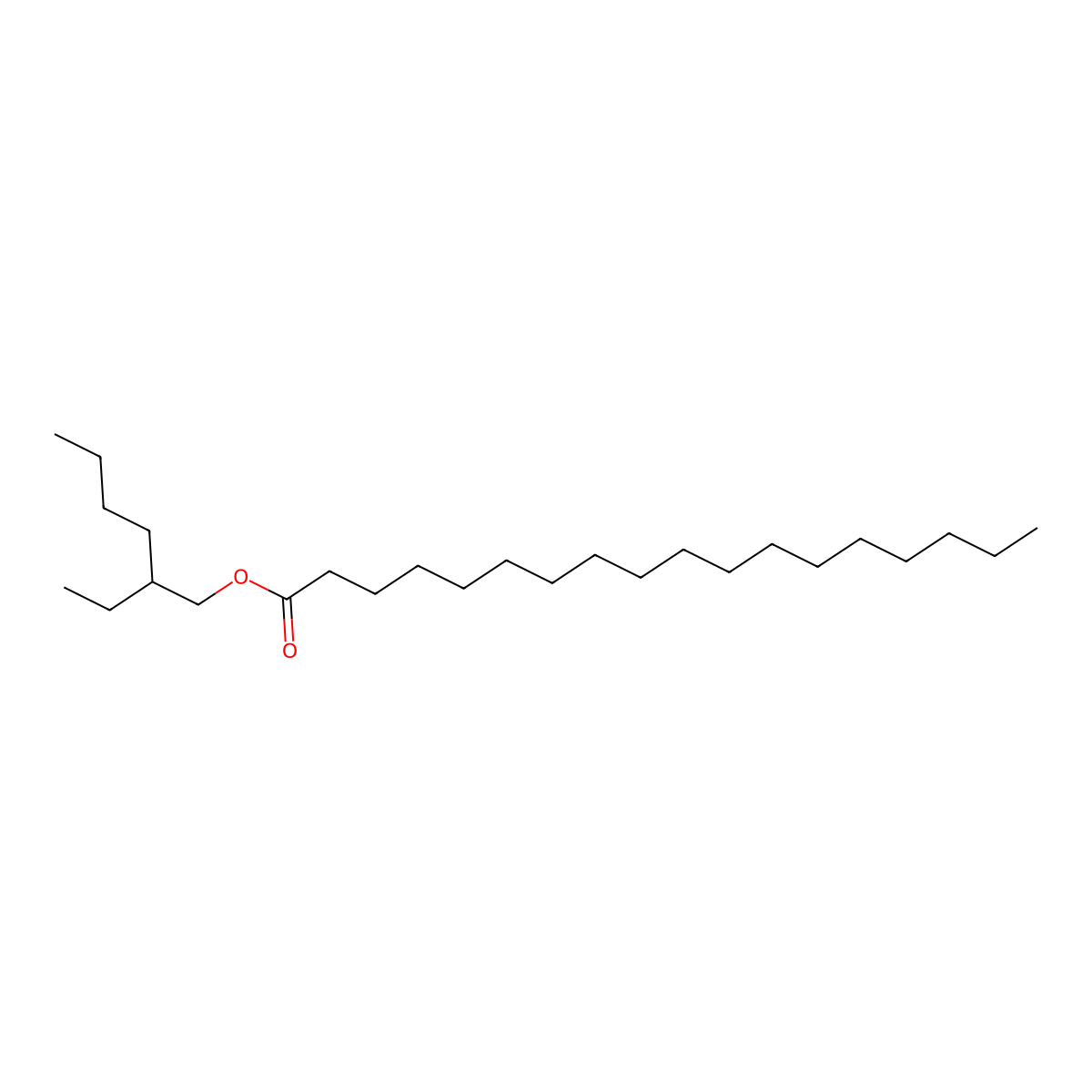 2-Ethylhexyl stearate molecular structure, CAS 22047-49-0