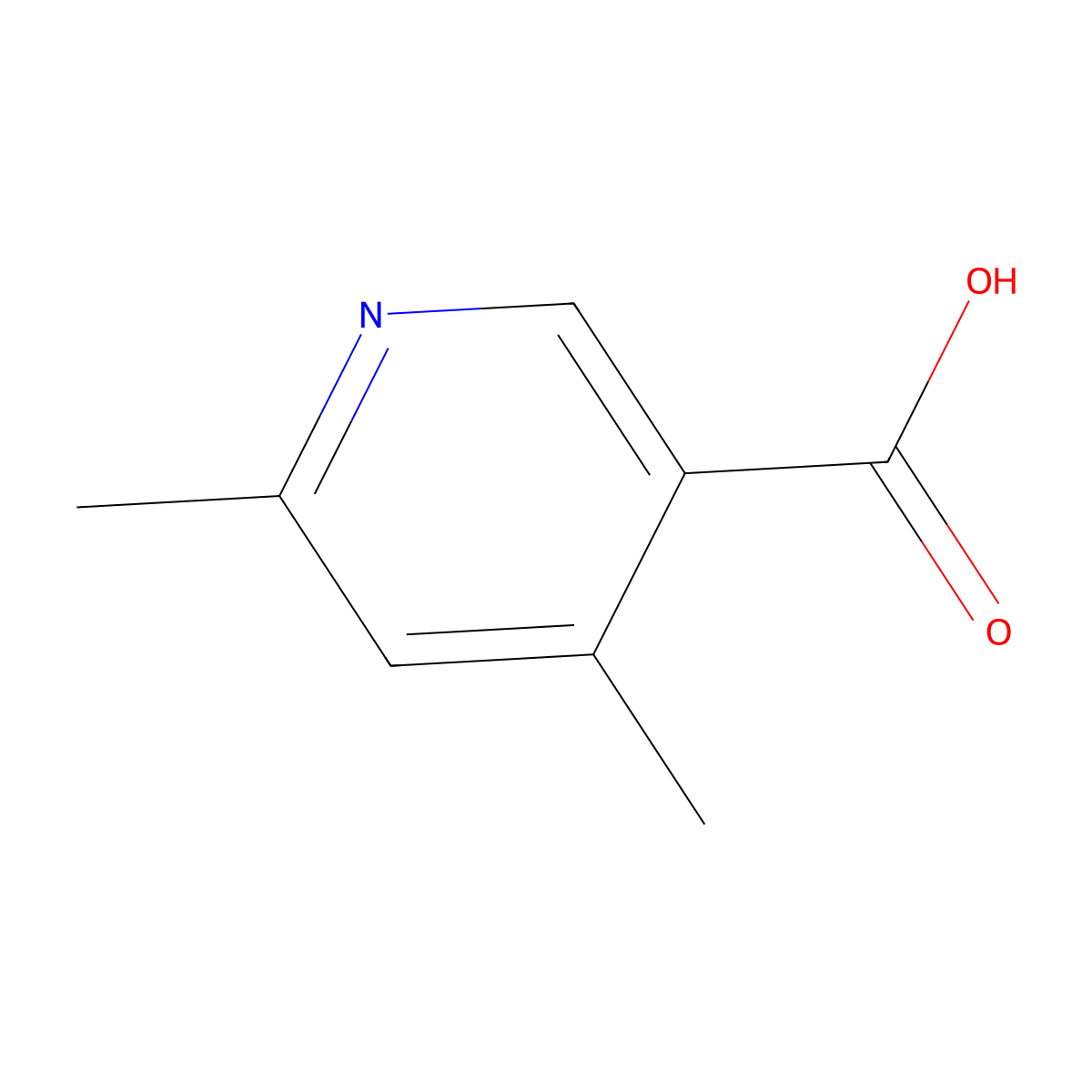 4,6-Dimethylnicotinic acid molecular structure, CAS 22047-86-5