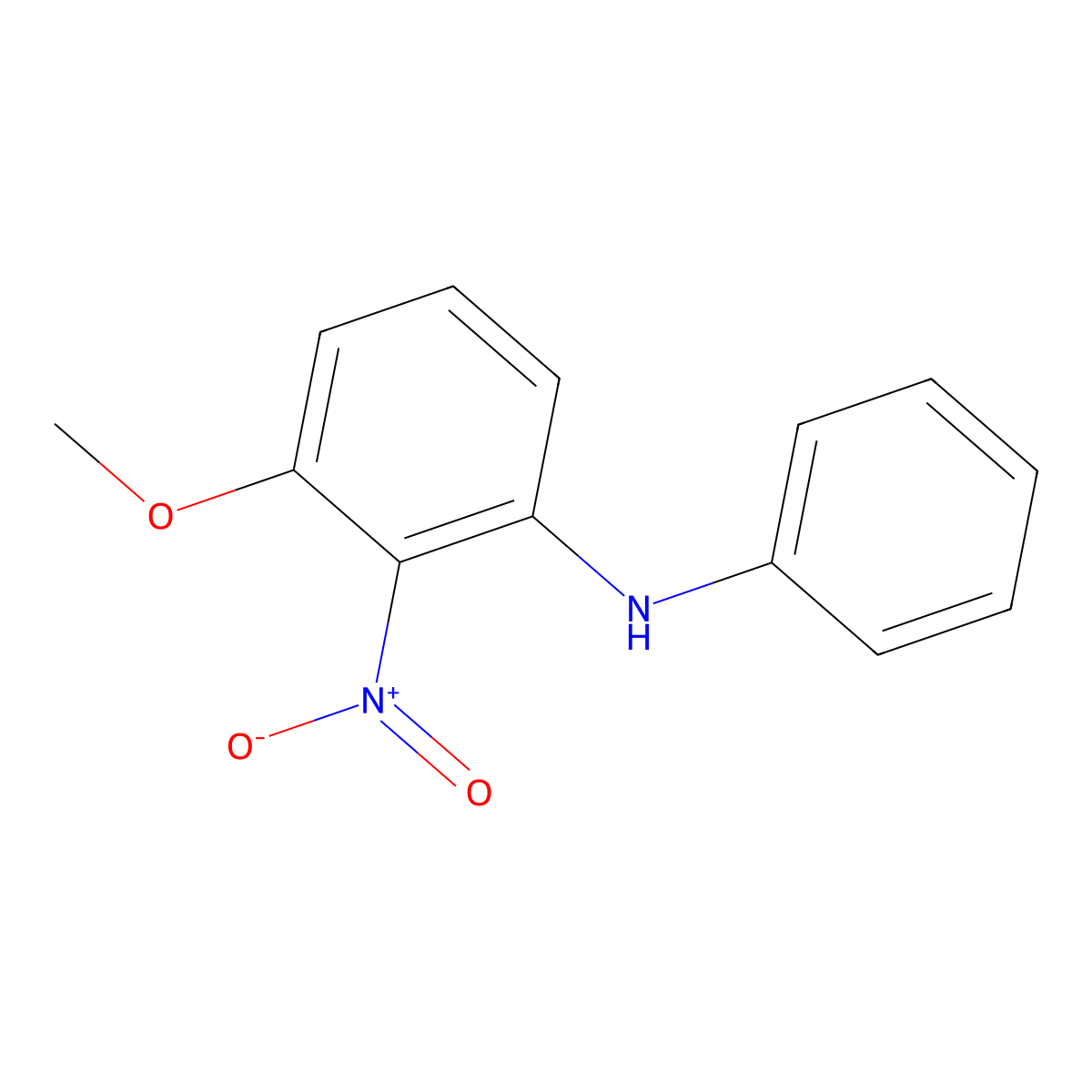 3-Methoxy-2-nitro-N-phenylaniline molecular structure, CAS 220495-98-7