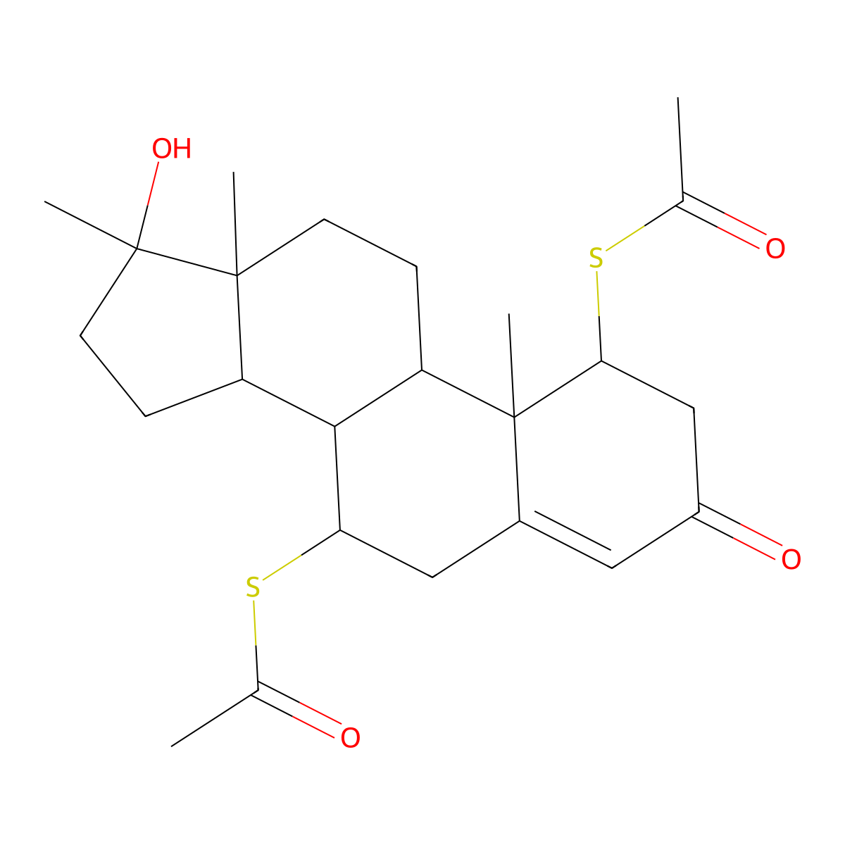 Tiomesterone molecular structure, CAS 2205-73-4