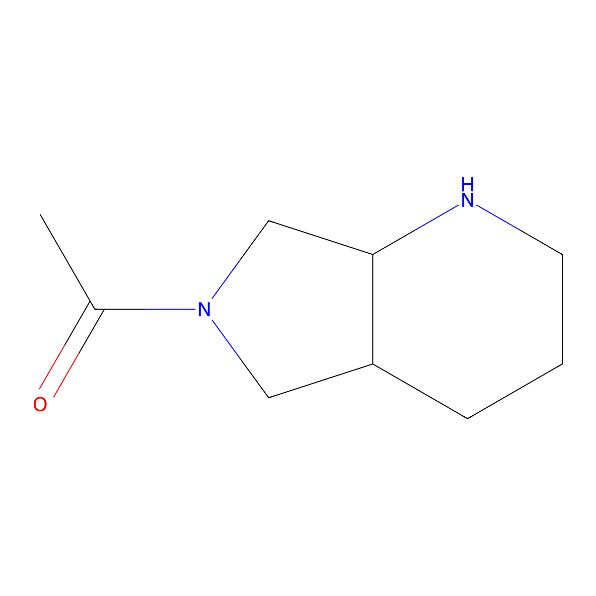 1-((4AR,7aR)-hexahydro-1H-pyrrolo[3,4-b]pyridin-6(2H)-yl)ethanone molecular structure, CAS 220505-47-5