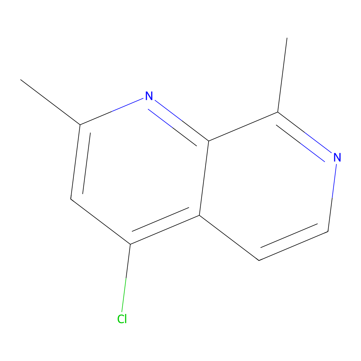 4-Chloro-2,8-dimethyl-1,7-naphthyridine molecular structure, CAS 2205097-55-6