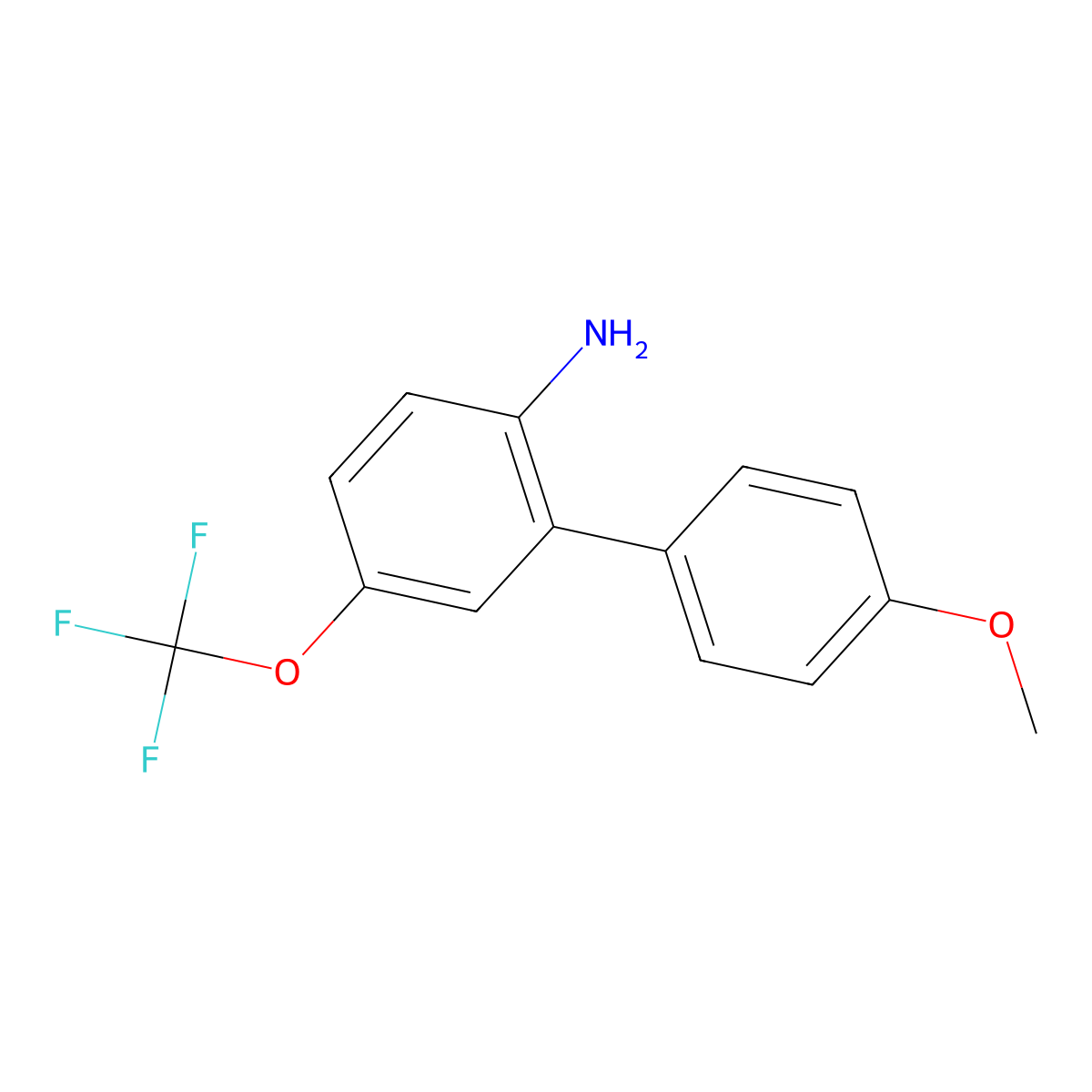 4'-Methoxy-5-(trifluoromethoxy)-[1,1'-biphenyl]-2-amine molecular structure, CAS 2205101-14-8