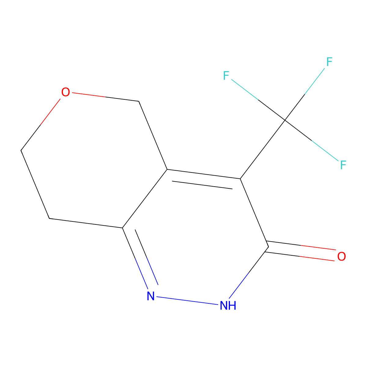 4-(Trifluoromethyl)-5h,7h,8h-pyrano[4,3-c]pyridazin-3-ol molecular structure, CAS 2205134-29-6