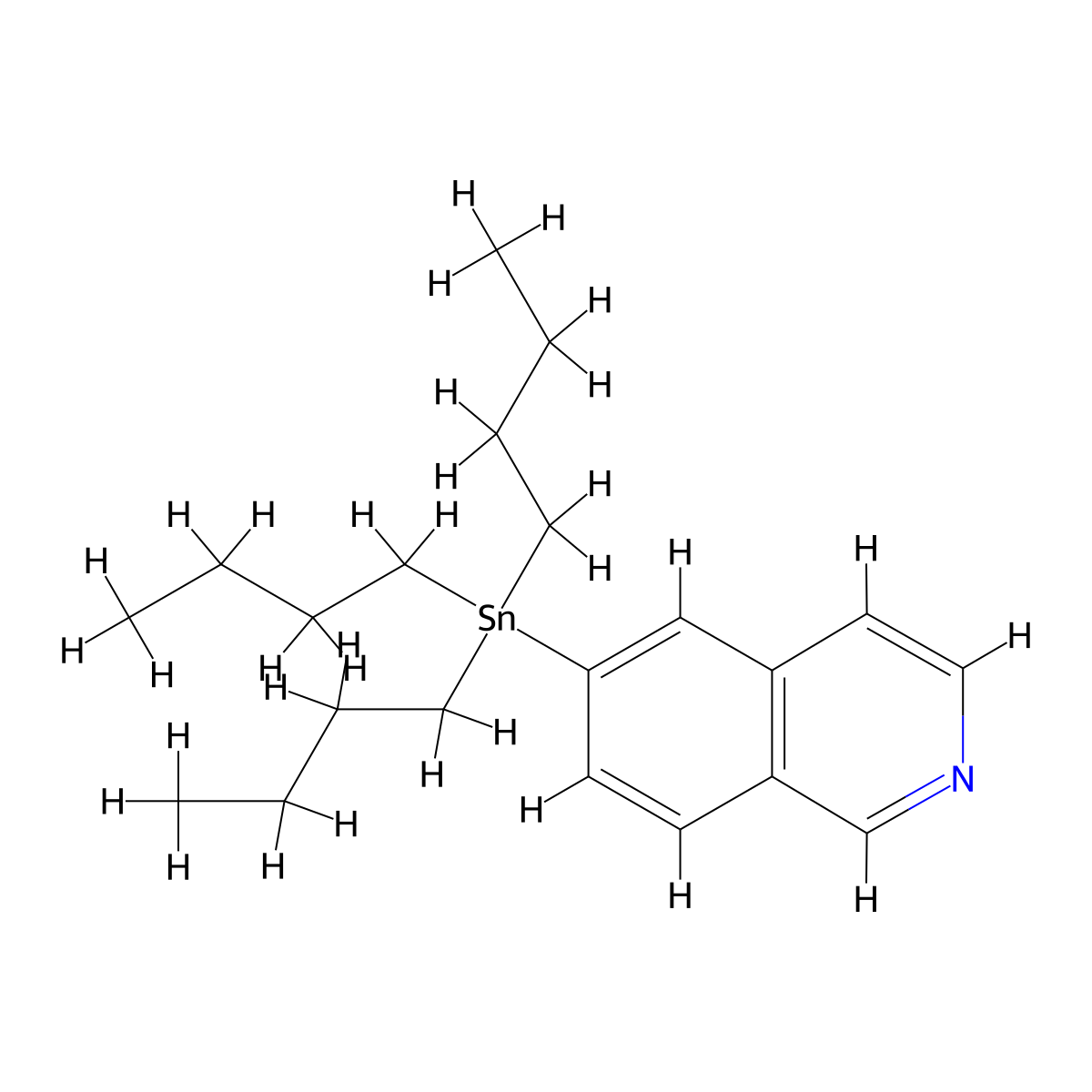 6-(Tributylstannyl)isoquinoline molecular structure, CAS 220514-06-7