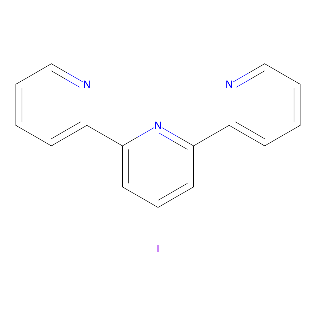 4'-Iodo-2,2':6',2''-terpyridine molecular structure, CAS 220525-60-0