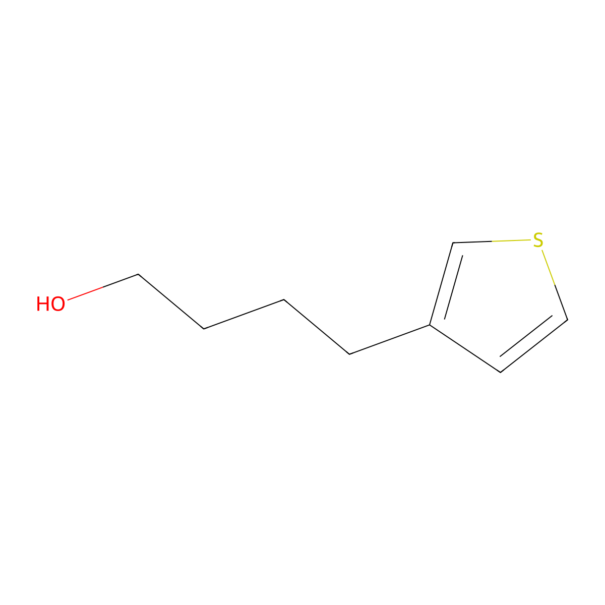 4-(Thiophen-3-yl)butan-1-ol molecular structure, CAS 22053-88-9