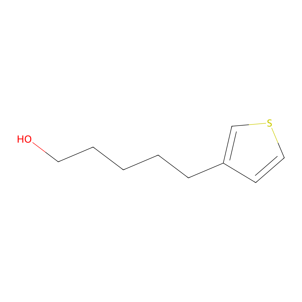 5-(Thiophen-3-yl)pentan-1-ol molecular structure, CAS 22053-99-2