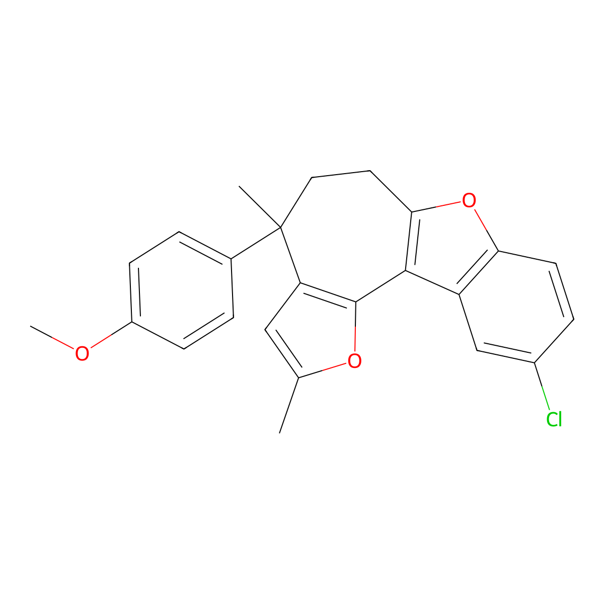 C24H21O3Cl molecular structure, CAS 220542-86-9