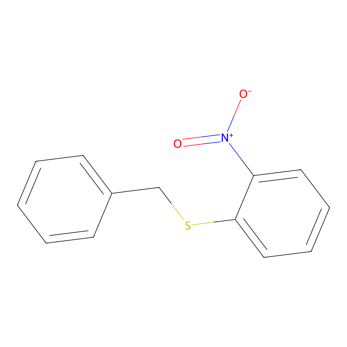 1-(Benzylsulfanyl)-2-nitrobenzene molecular structure, CAS 22057-44-9