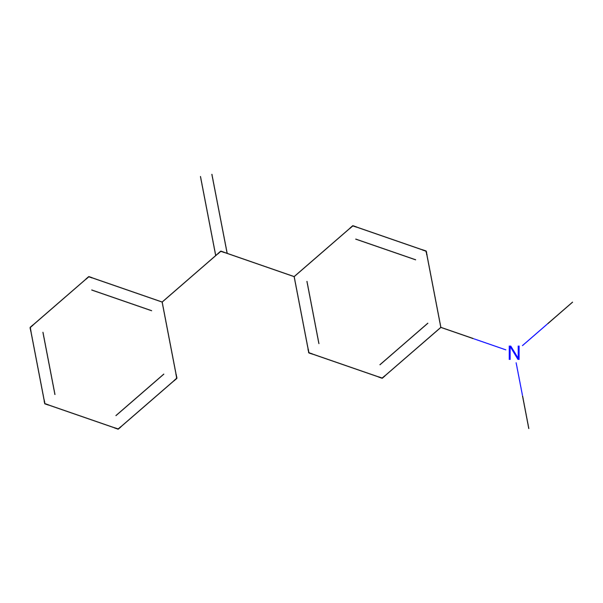 n,n-Dimethyl-4-(1-phenylethenyl)aniline molecular structure, CAS 22057-80-3