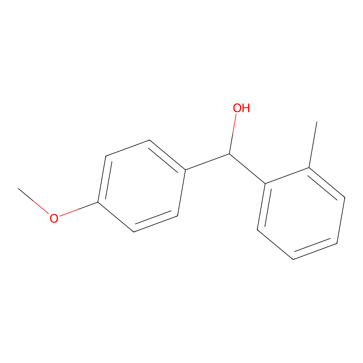 4-Methoxy-alpha-(2-methylphenyl)benzenemethanol molecular structure, CAS 220583-41-5