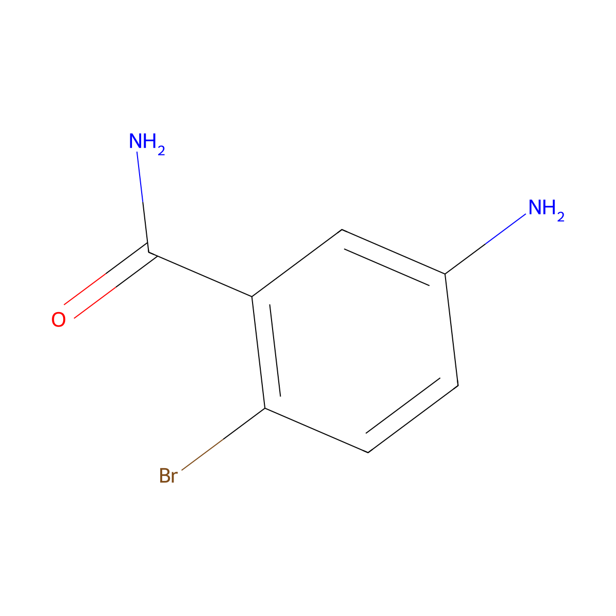 5-Amino-2-bromobenzamide molecular structure, CAS 220583-56-2