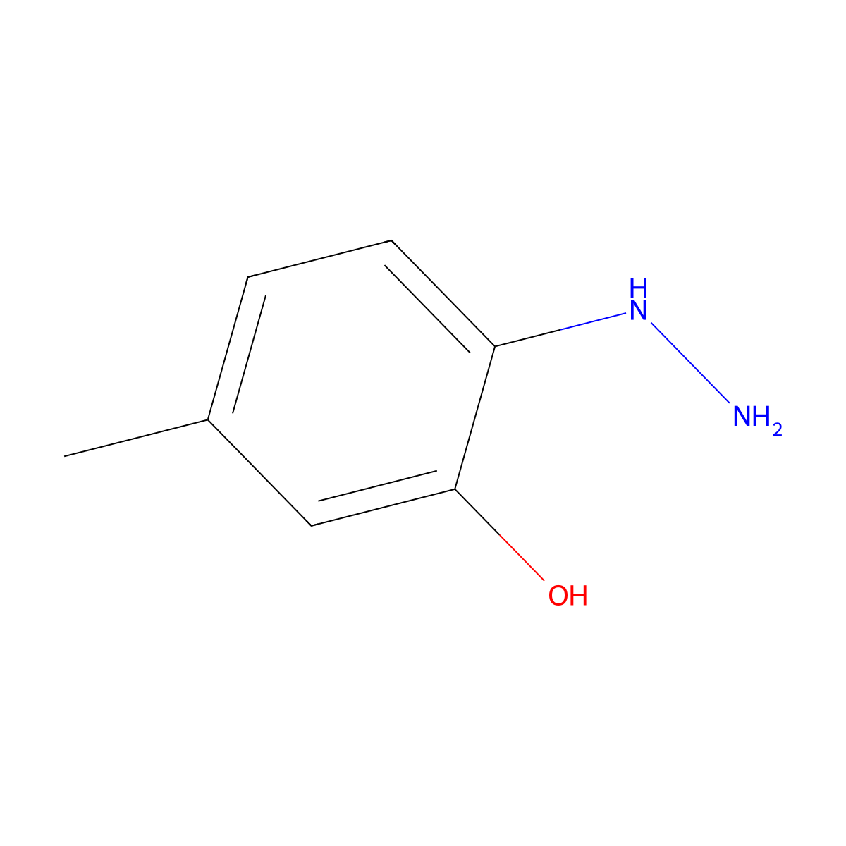 2-Hydrazino-5-methyl-phenol molecular structure, CAS 220595-10-8
