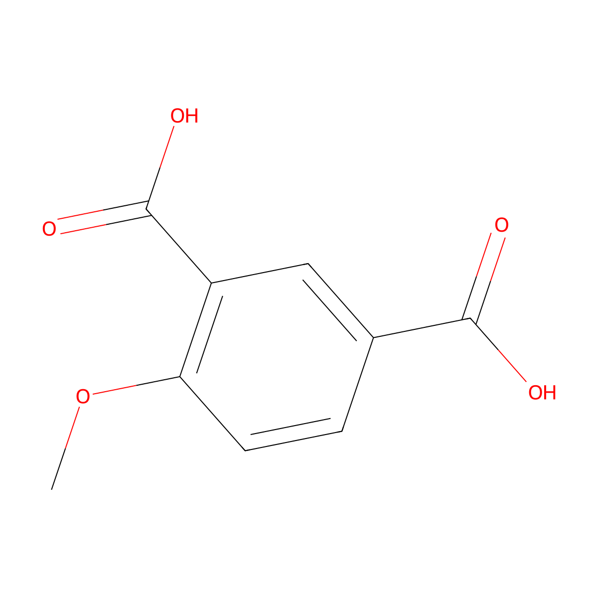 4-Methoxyisophthalic acid molecular structure, CAS 2206-43-1