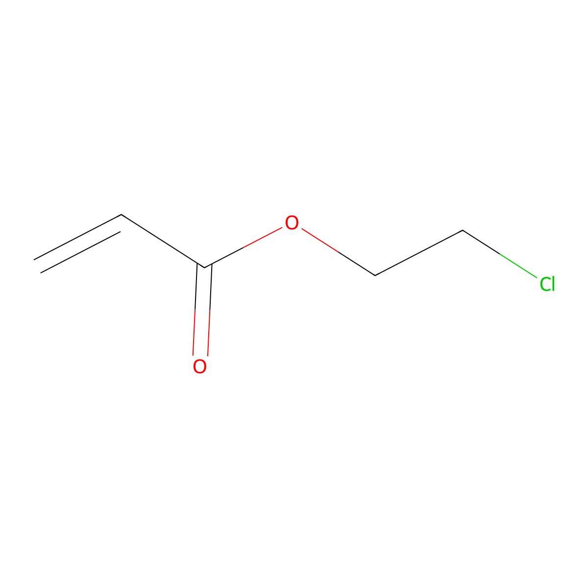 2-Chloroethyl acrylate molecular structure, CAS 2206-89-5