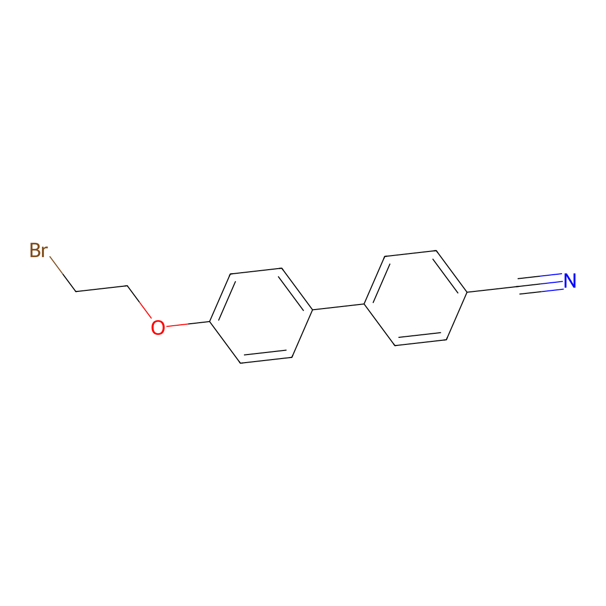4'-(2-Bromoethoxy)-[1,1'-biphenyl]-4-carbonitrile molecular structure, CAS 220615-53-2