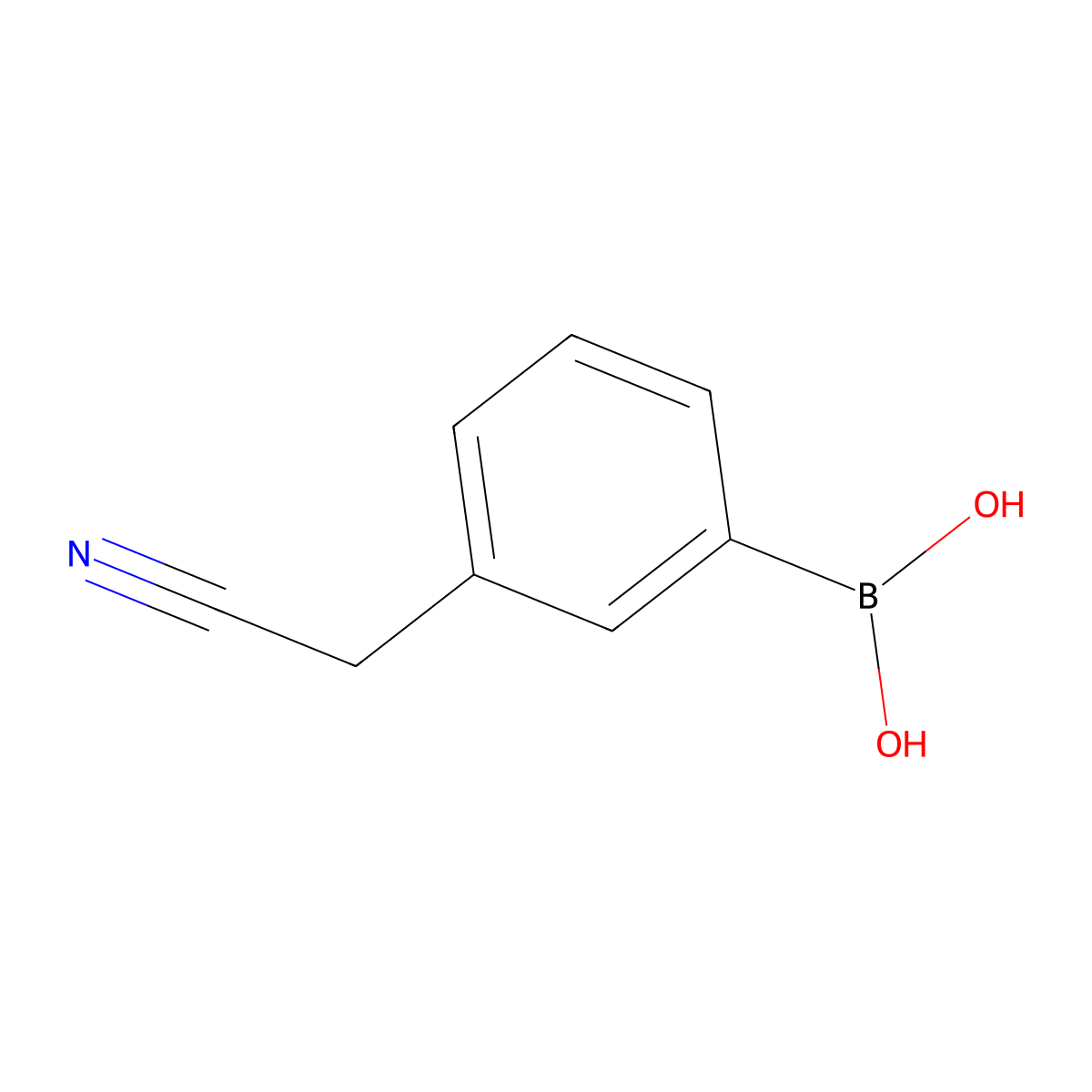 3-Cyanomethylphenylboronic acid molecular structure, CAS 220616-39-7
