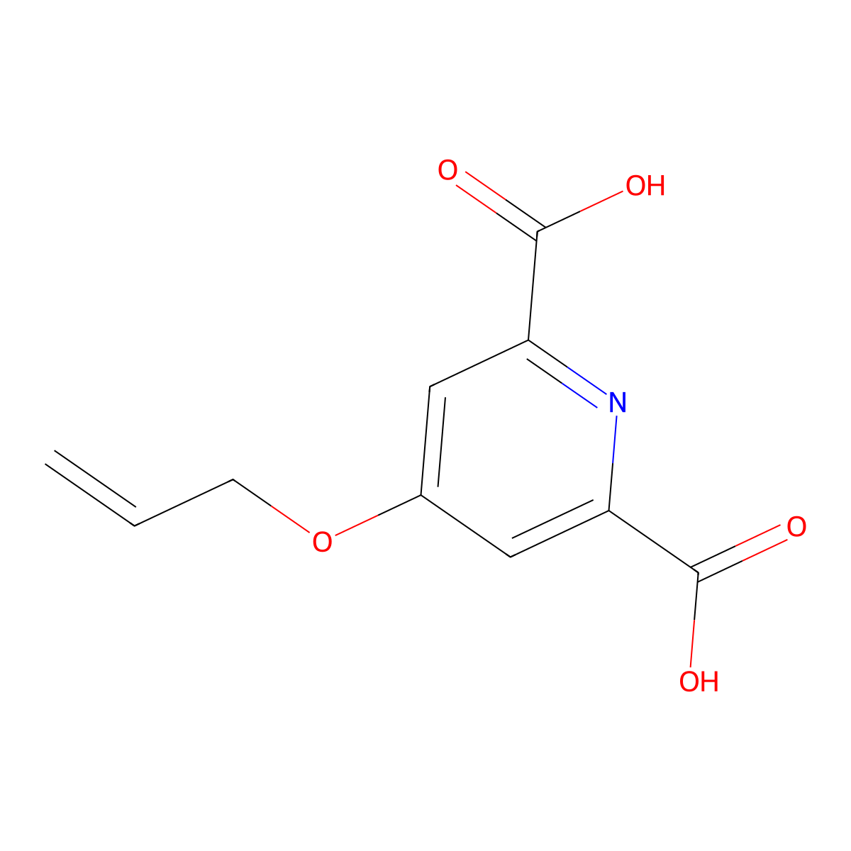 4-(Allyloxy)pyridine-2,6-dicarboxylic Acid molecular structure, CAS 220616-66-0