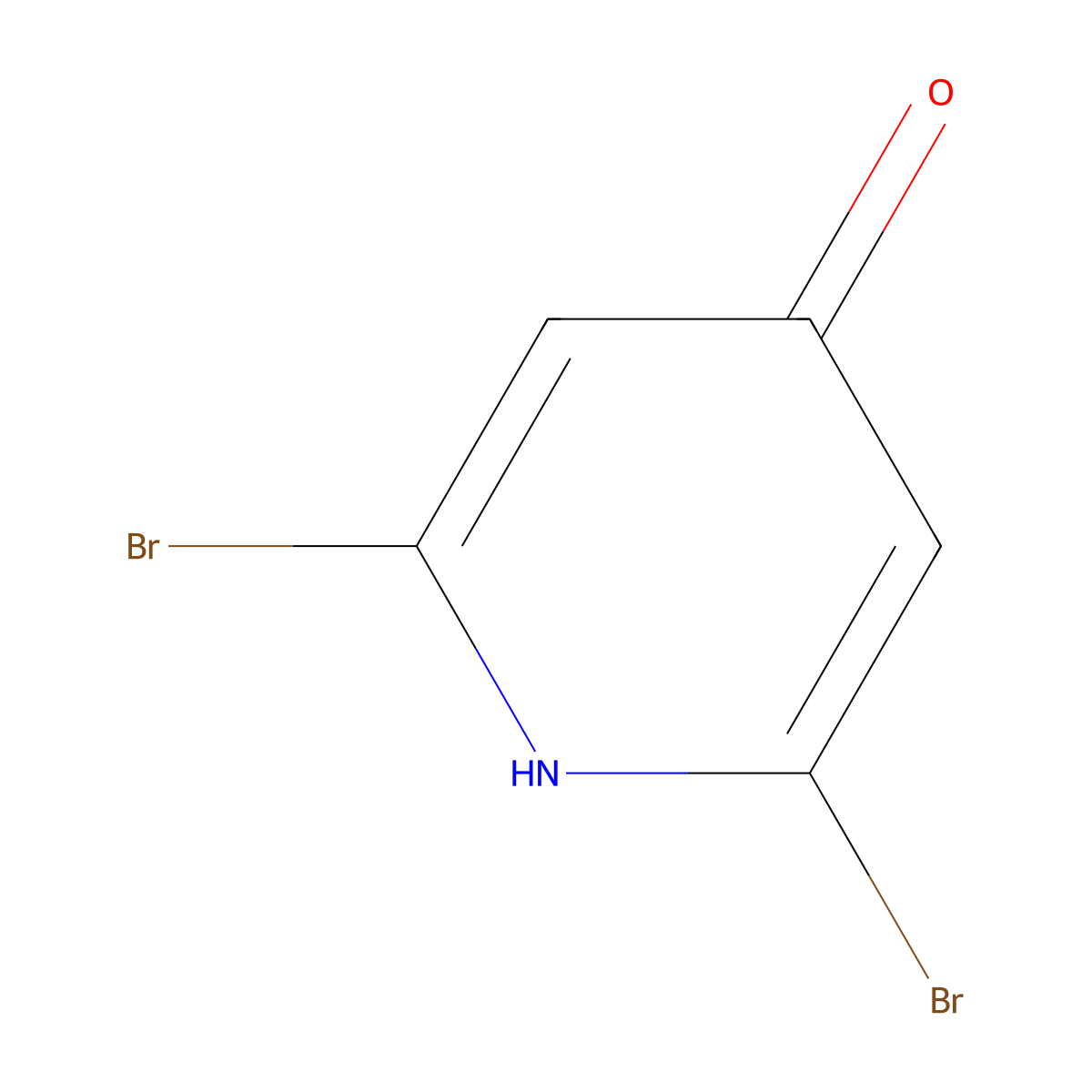 2,6-Dibromopyridin-4(1H)-one molecular structure, CAS 220616-68-2