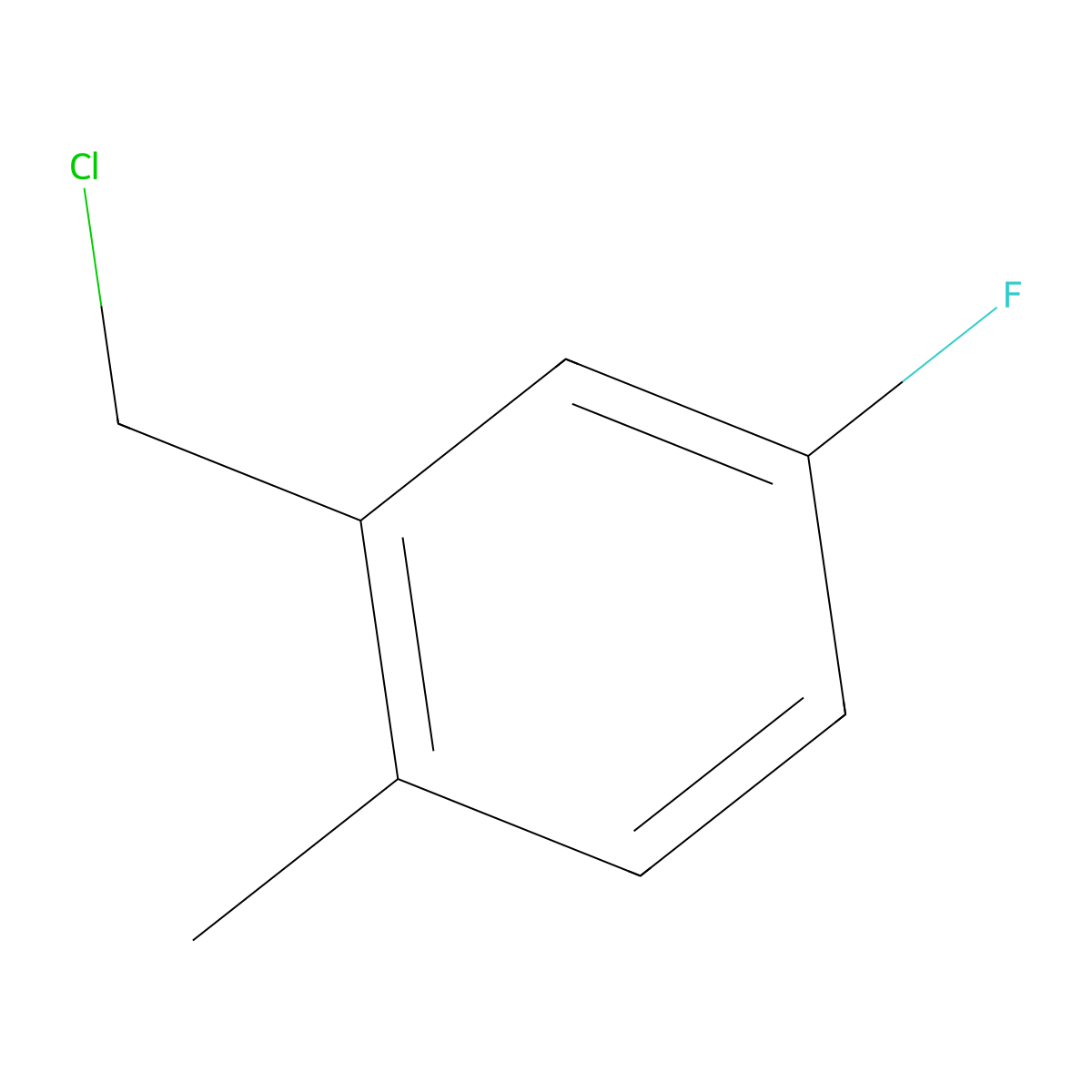 2-(Chloromethyl)-4-fluoro-1-methylbenzene molecular structure, CAS 22062-55-1