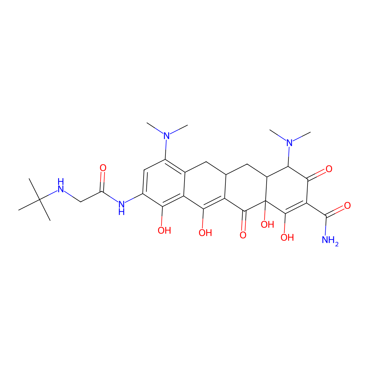 Tigecycline molecular structure, CAS 220620-09-7