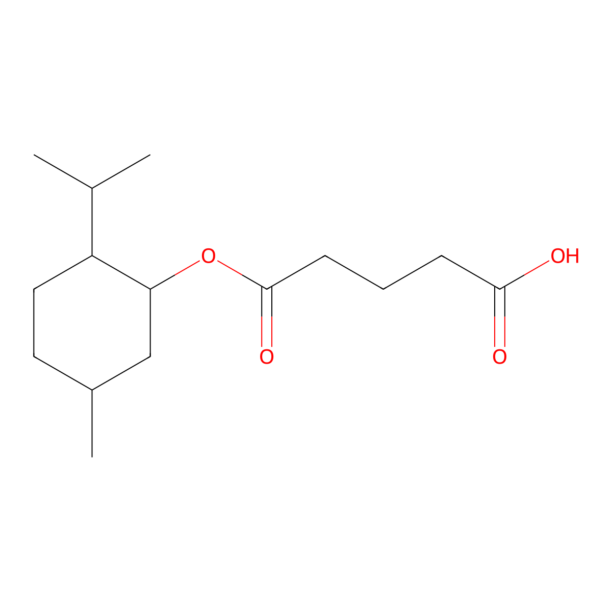 l-Monomenthyl glutarate molecular structure, CAS 220621-22-7