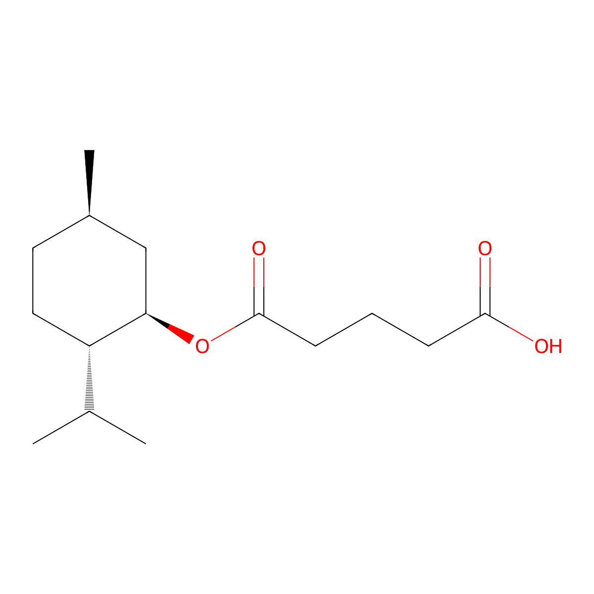 l-Monomenthyl glutarate molecular structure, CAS 220621-22-7