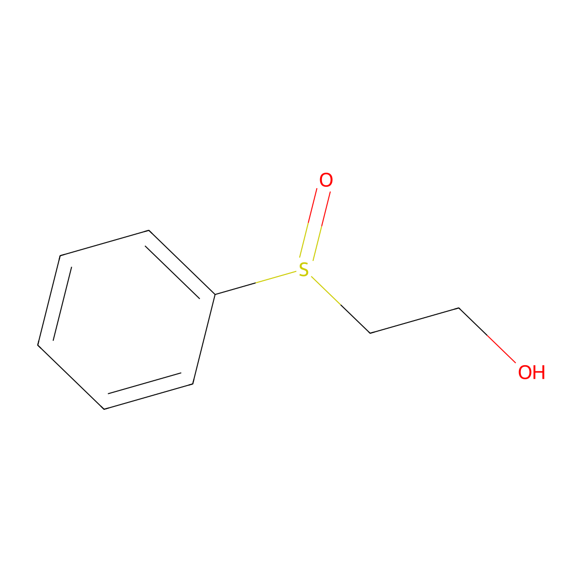 Ethanol, 2-(phenylsulfinyl)- molecular structure, CAS 22063-21-4