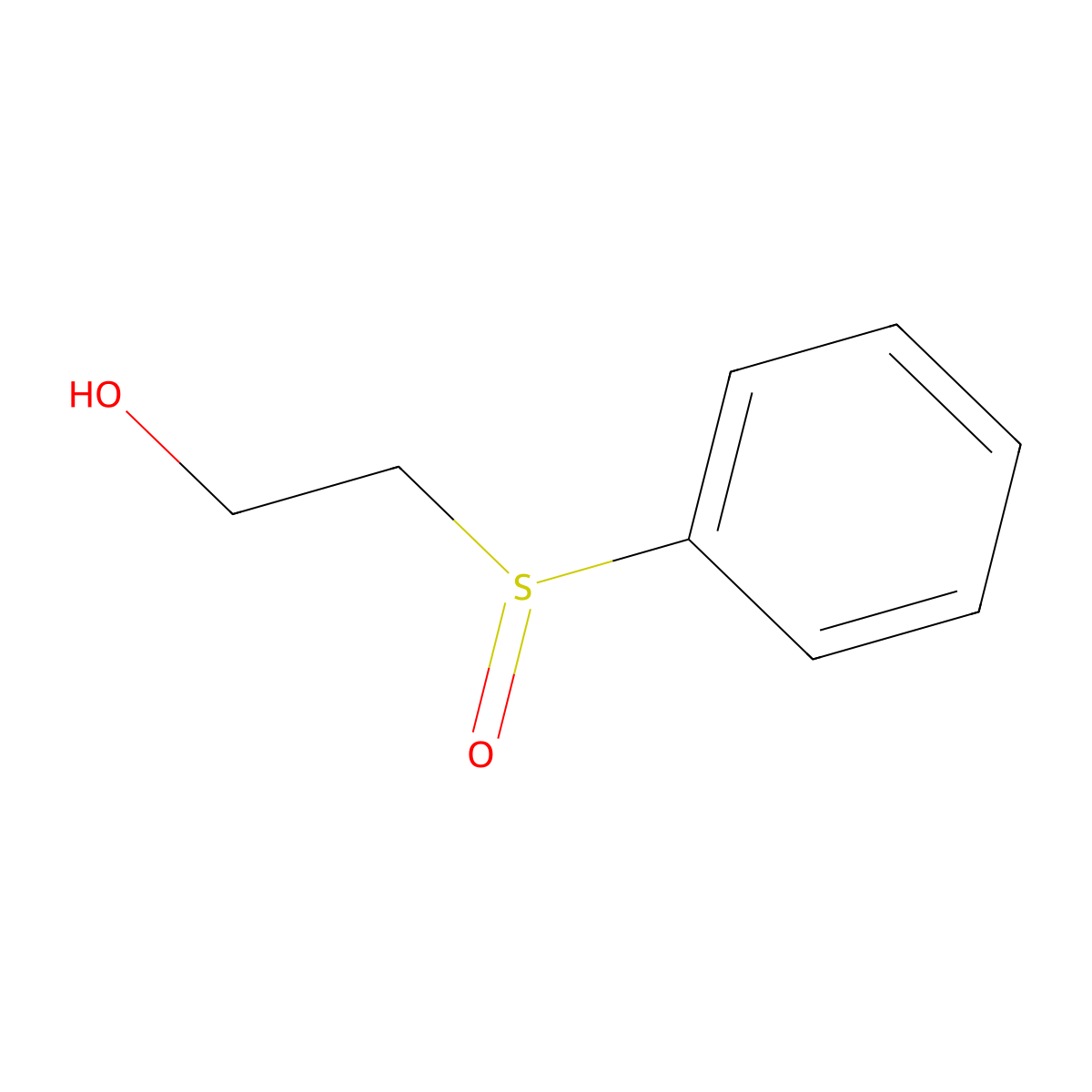 Ethanol, 2-(phenylsulfinyl)- molecular structure, CAS 22063-21-4
