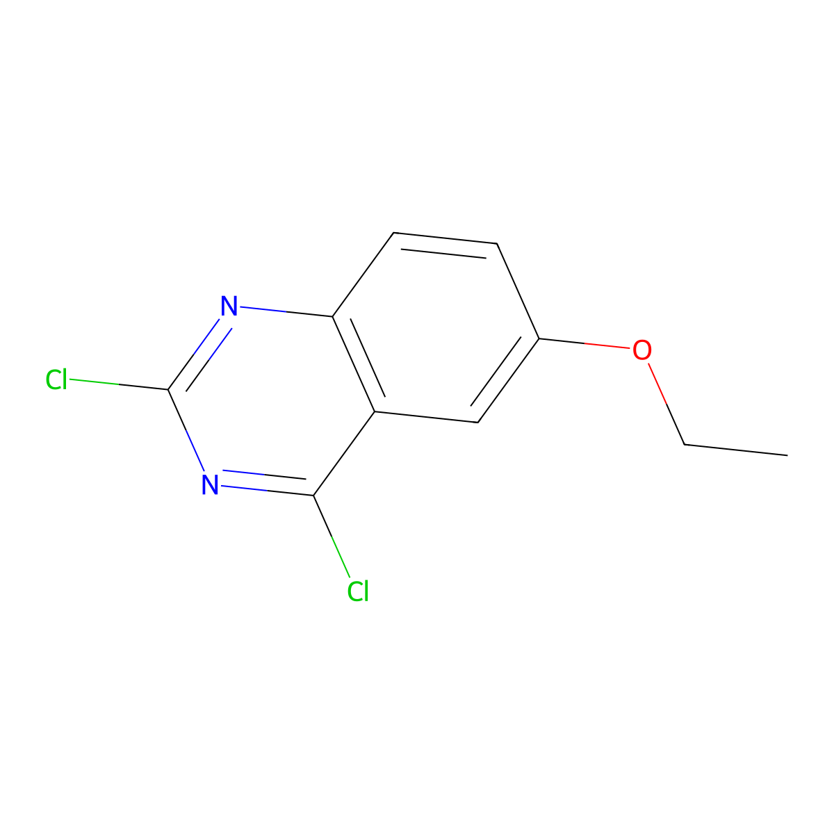 2,4-Dichloro-6-ethoxyquinazoline molecular structure, CAS 2206320-30-9