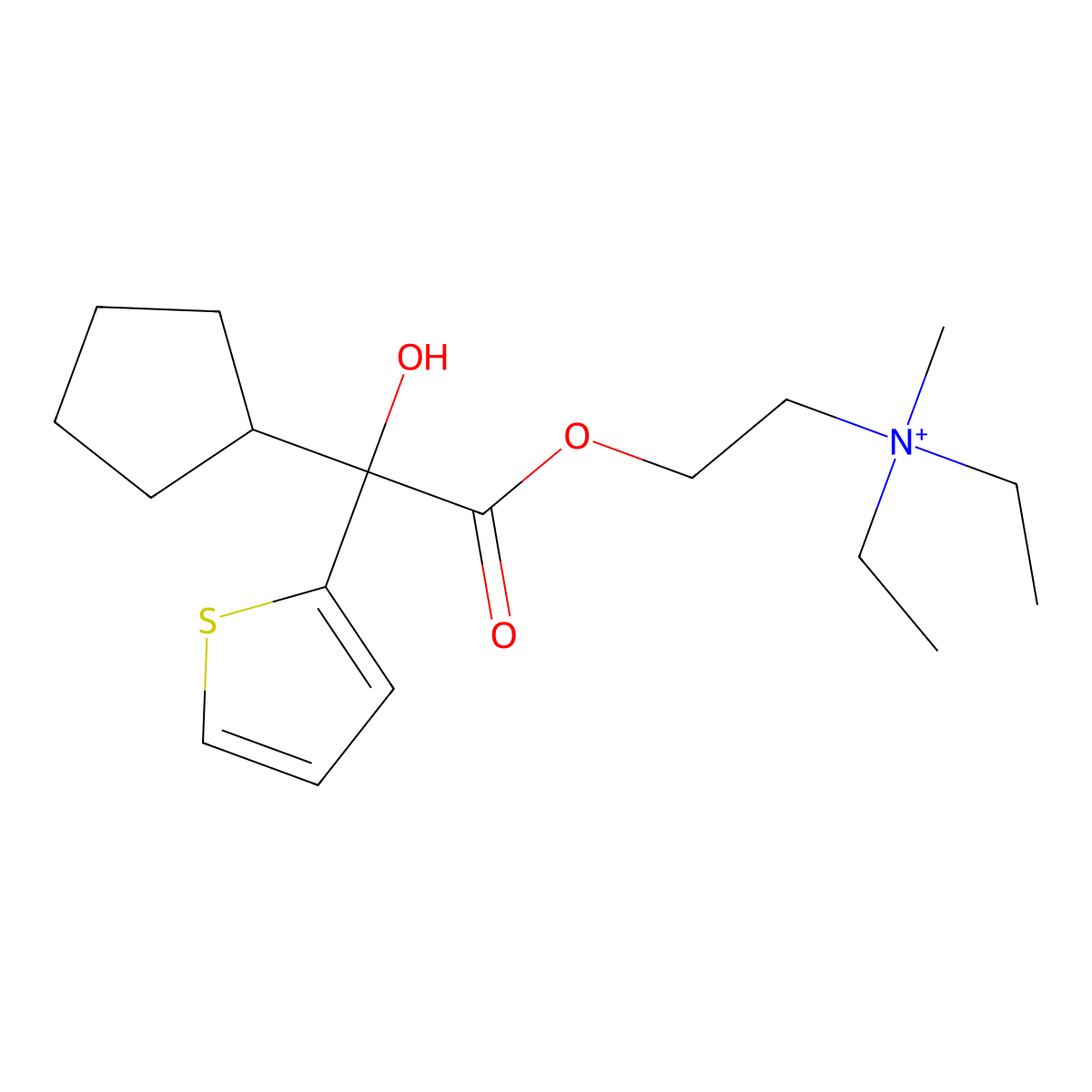 Penthienate molecular structure, CAS 22064-27-3