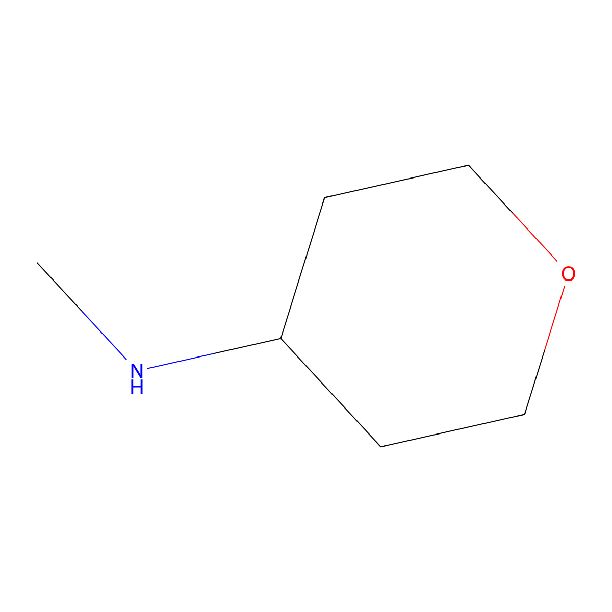 4-(Methylamino)tetrahydro-2H-pyran molecular structure, CAS 220641-87-2