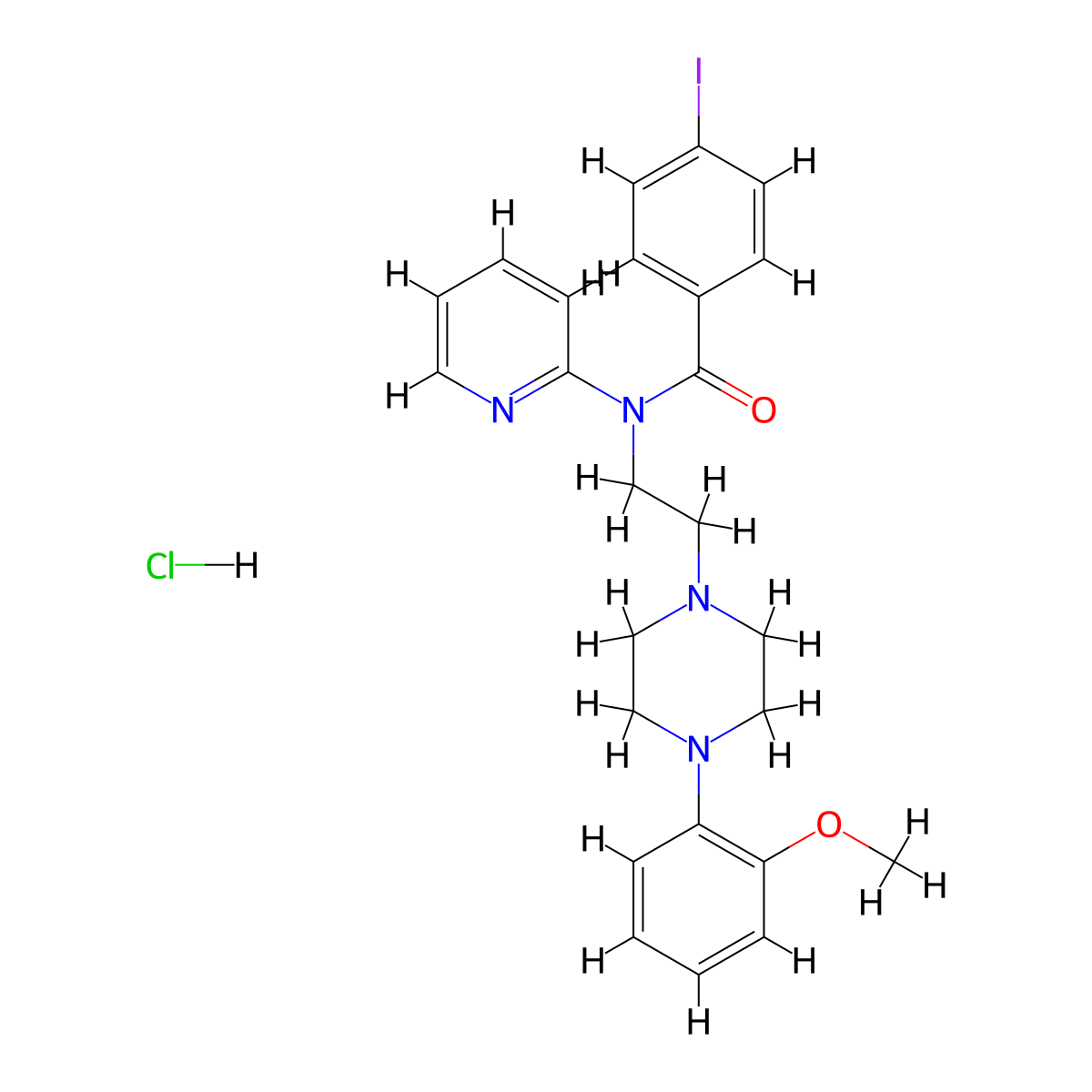 p-MPPI monohydrochloride molecular structure, CAS 220643-77-6