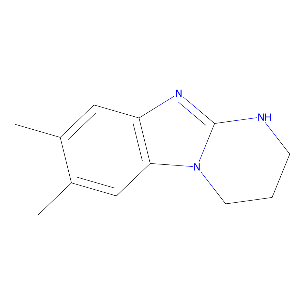 7,8-Dimethyl-1,2,3,4-tetrahydropyrimido[1,2-a]benzimidazole molecular structure, CAS 220649-13-8