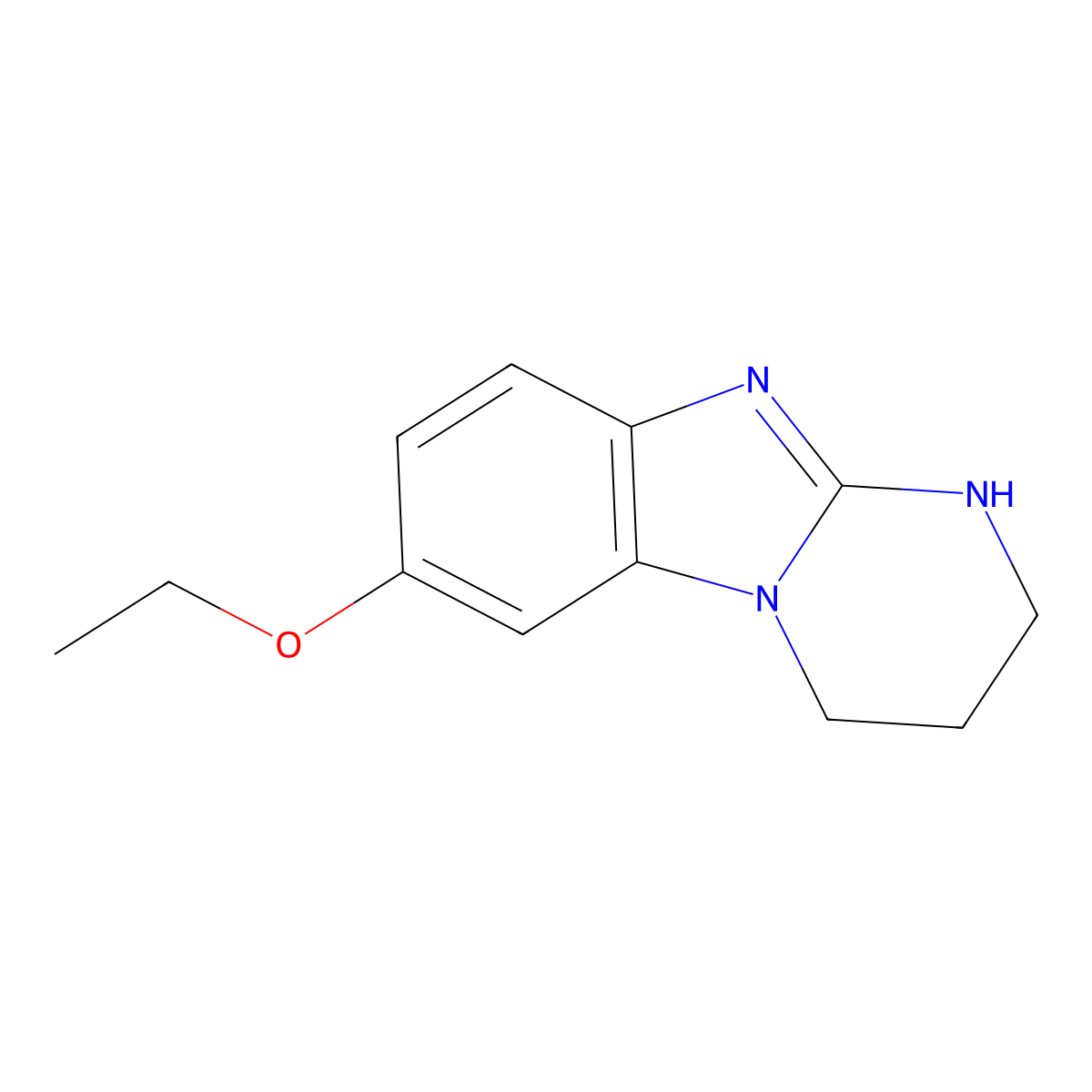7-Ethoxy-1,2,3,4-tetrahydropyrimido[1,2-a]benzimidazole molecular structure, CAS 220649-17-2