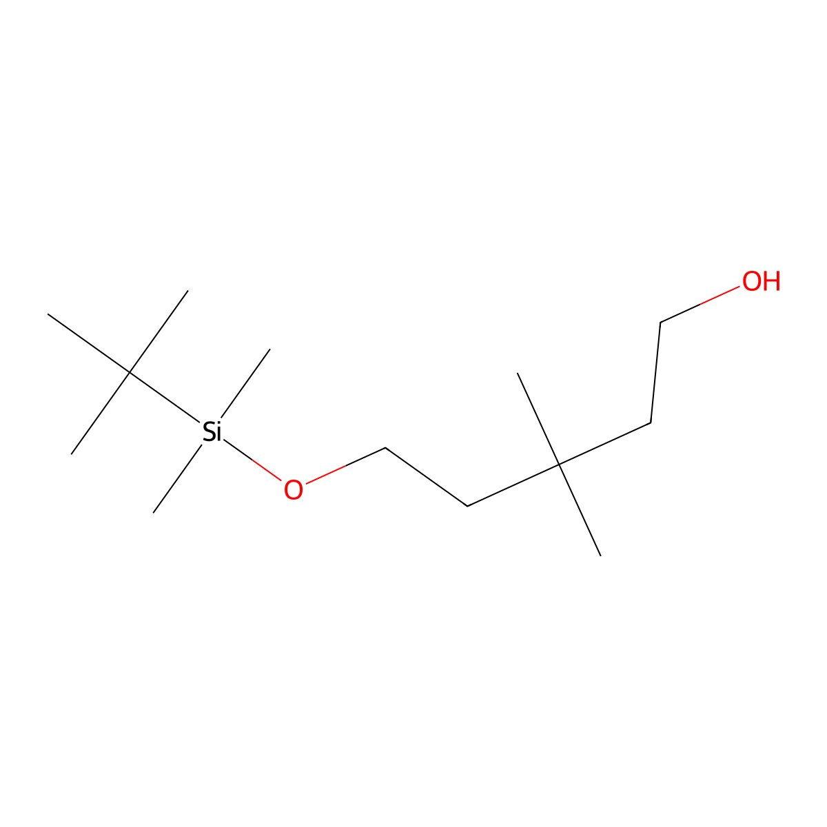 5-(Tert-butyl-dimethyl-silanyloxy)-3,3-dimethyl-pentan-1-ol molecular structure, CAS 220650-54-4