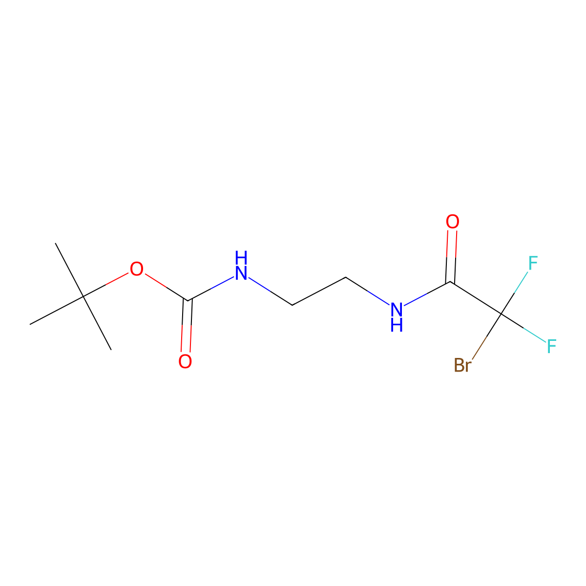 Tert-butyl(2-(2-bromo-2,2-difluoroacetamido)ethyl)carbamate molecular structure, CAS 2206568-30-9