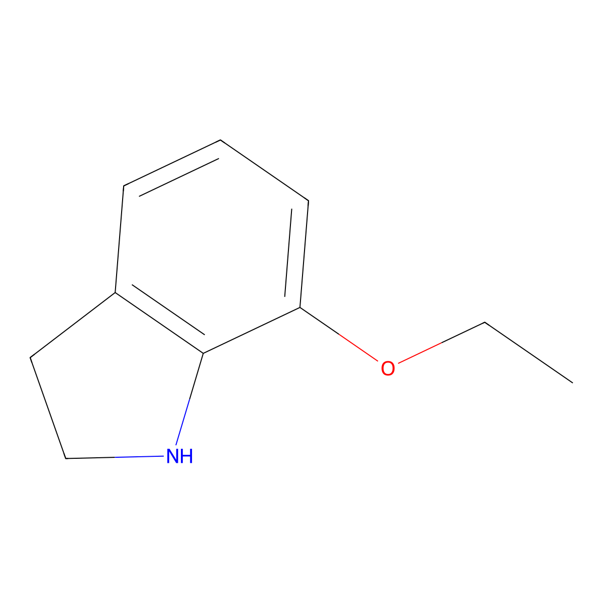 7-Ethoxyindoline molecular structure, CAS 220657-62-5