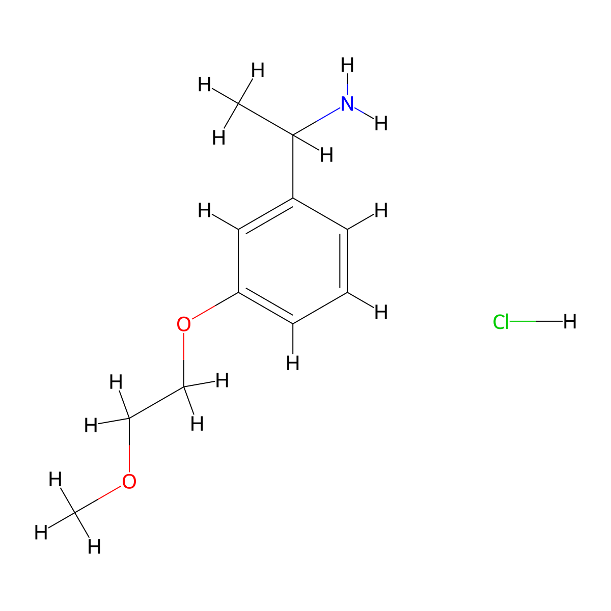 1-[3-(2-Methoxy-ethoxy)-phenyl]-ethylamine hydrochloride molecular structure, CAS 2206606-55-3