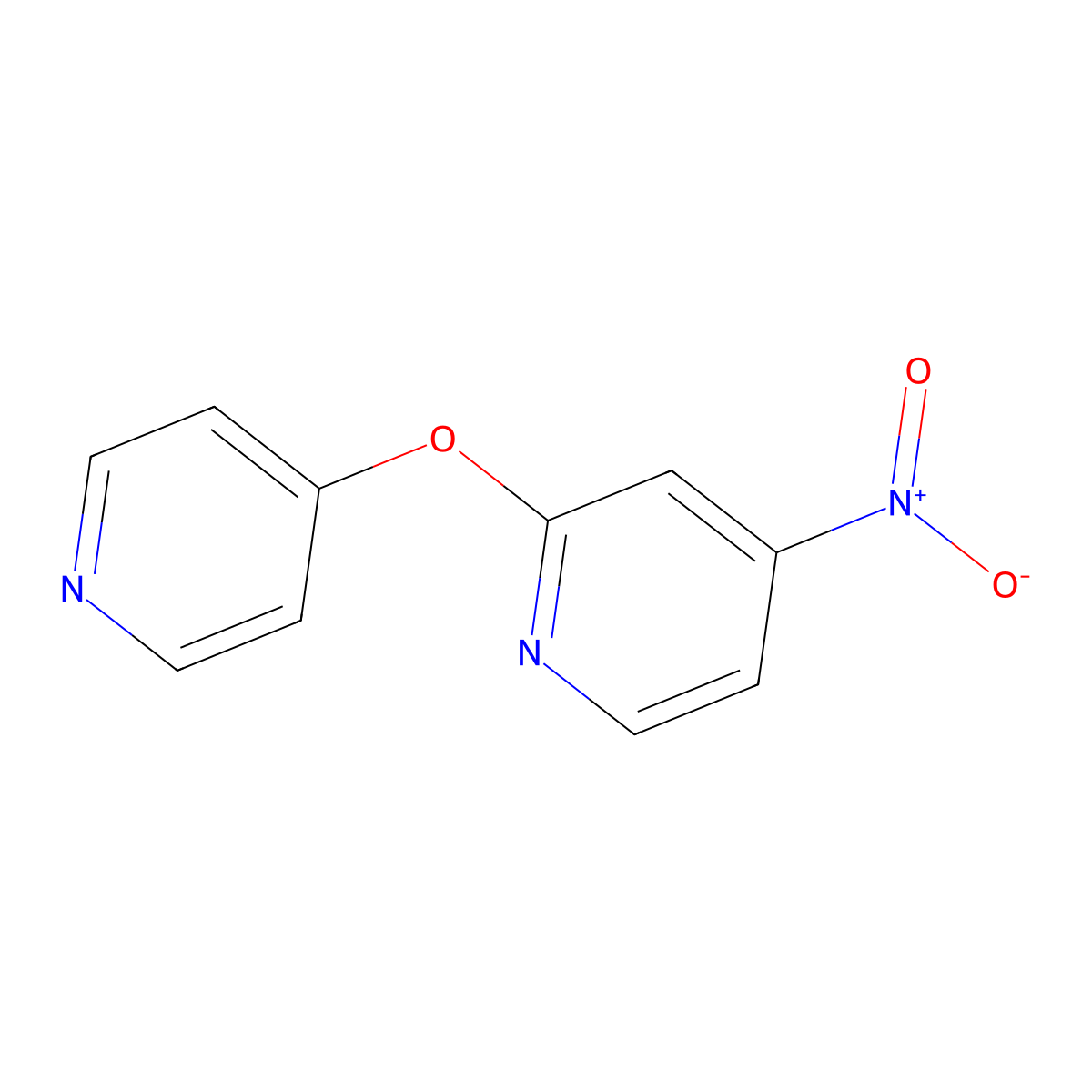 4-Nitro-2-(pyridin-4-yloxy)pyridine molecular structure, CAS 2206607-51-2