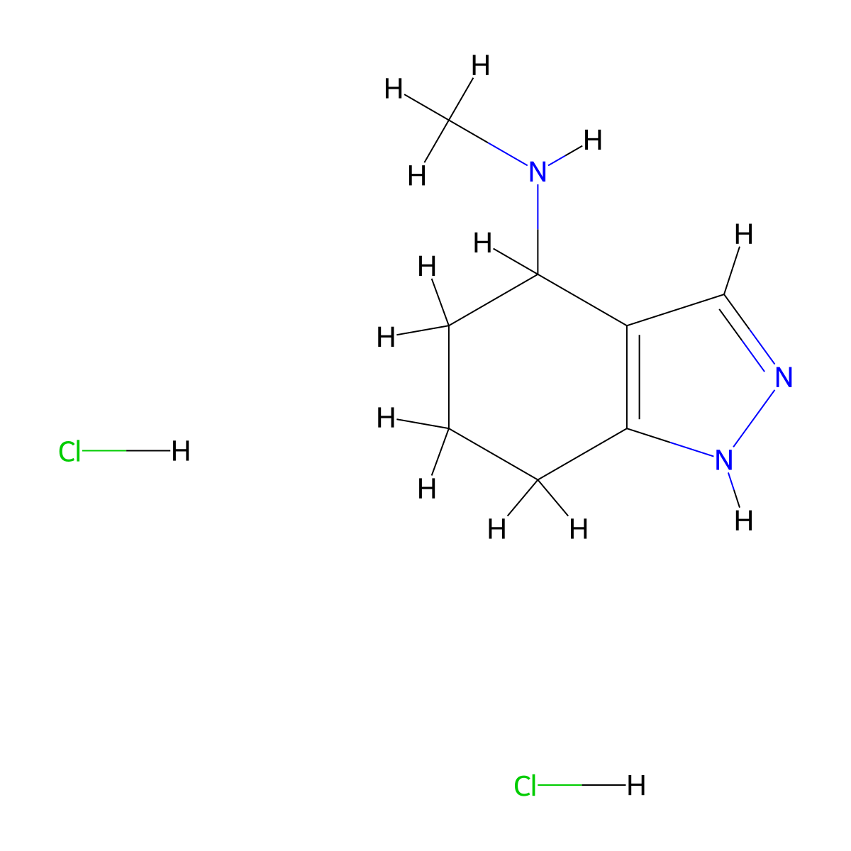 N-Methyl-4,5,6,7-tetrahydro-2H-indazol-4-amine dihydrochloride molecular structure, CAS 2206608-60-6