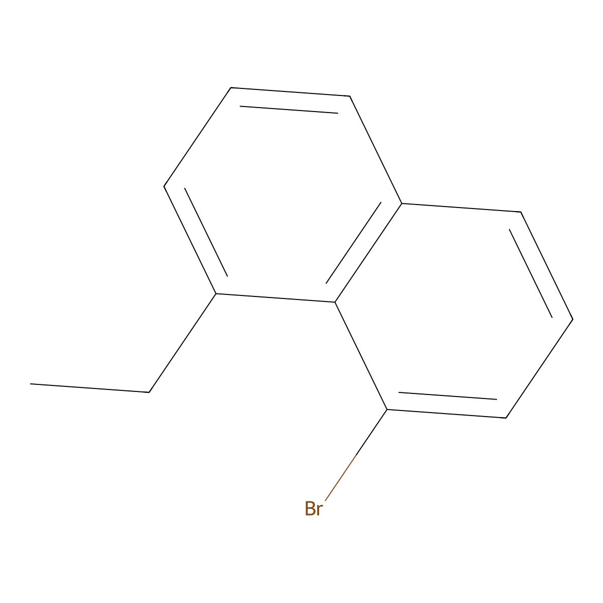 1-Bromo-8-ethylnaphthalene molecular structure, CAS 2206741-04-8