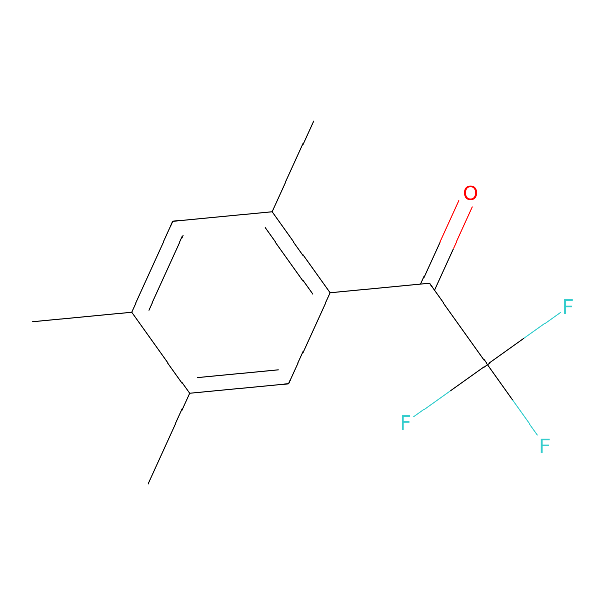 2,2,2-Trifluoro-1-(2,4,5-trimethylphenyl)ethan-1-one molecular structure, CAS 220675-88-7