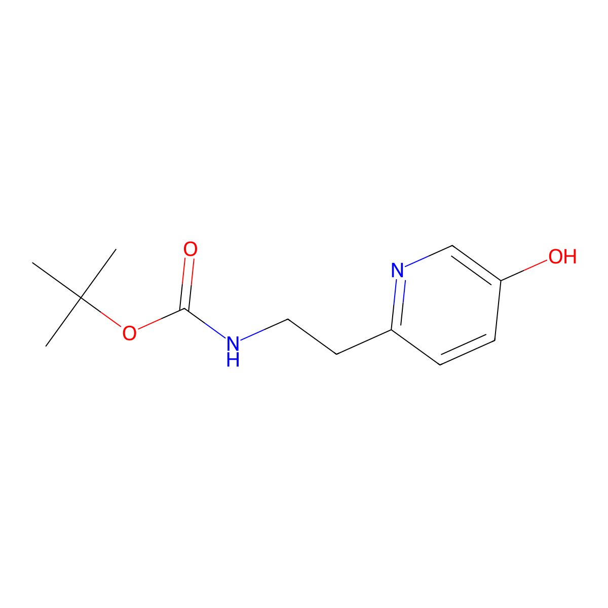 tert-butyl N-[2-(5-hydroxypyridin-2-yl)ethyl]carbamate molecular structure, CAS 2206789-47-9